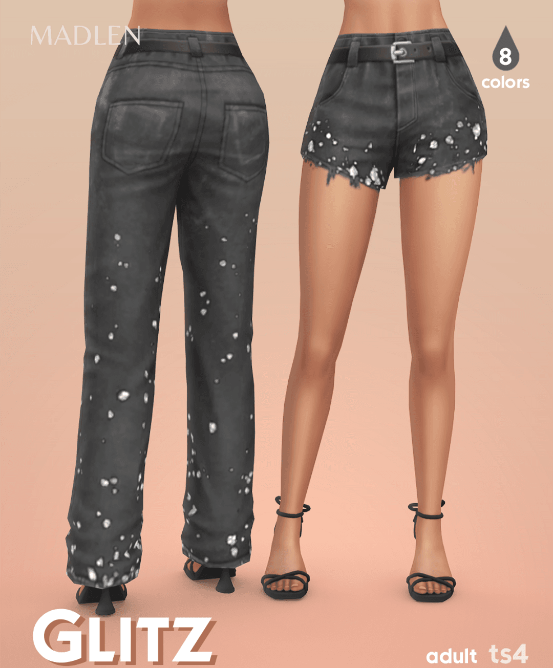 Джинсы и шорты Glitz Set